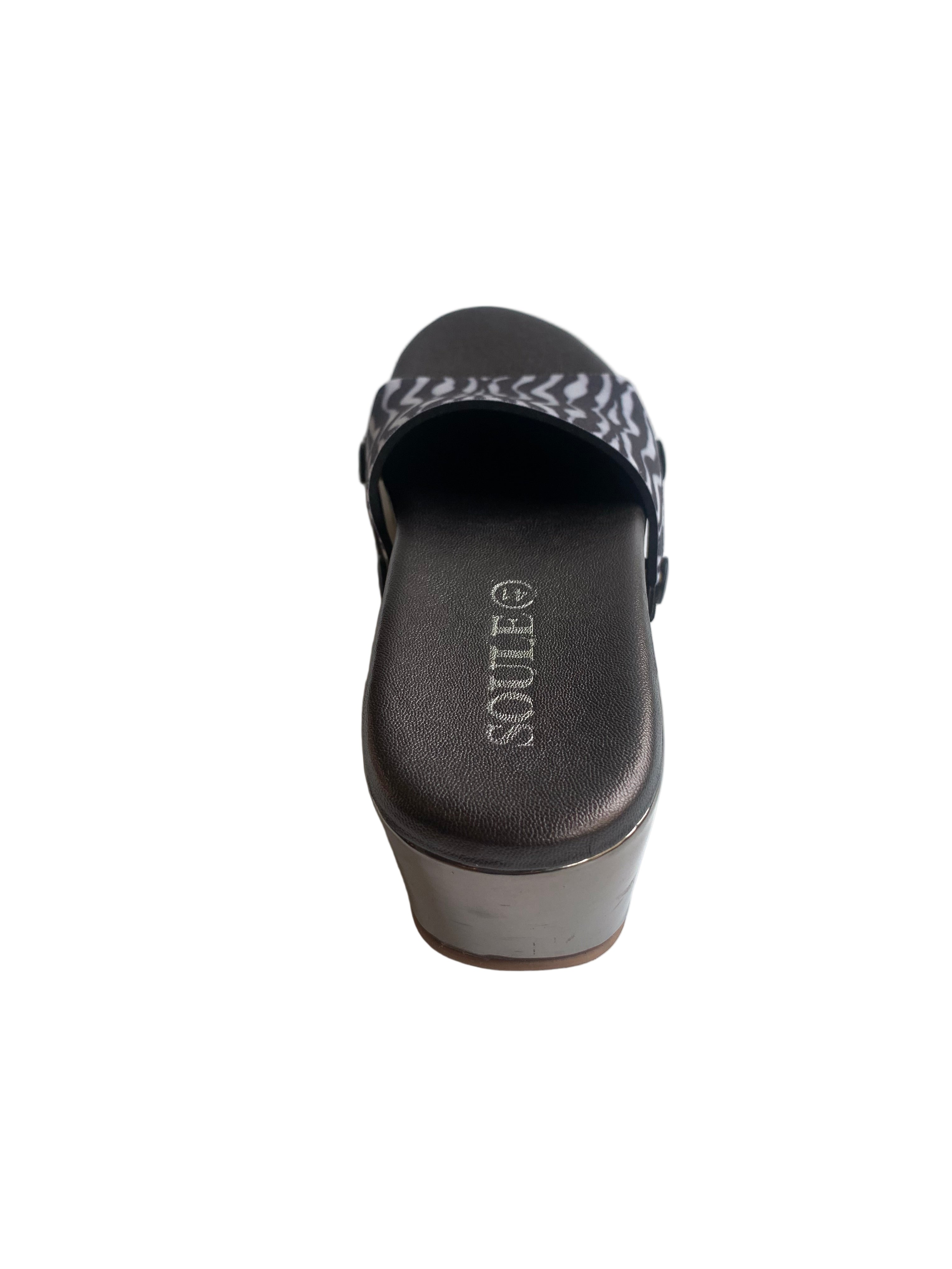 Zebra Elegance Women Shoes Strap