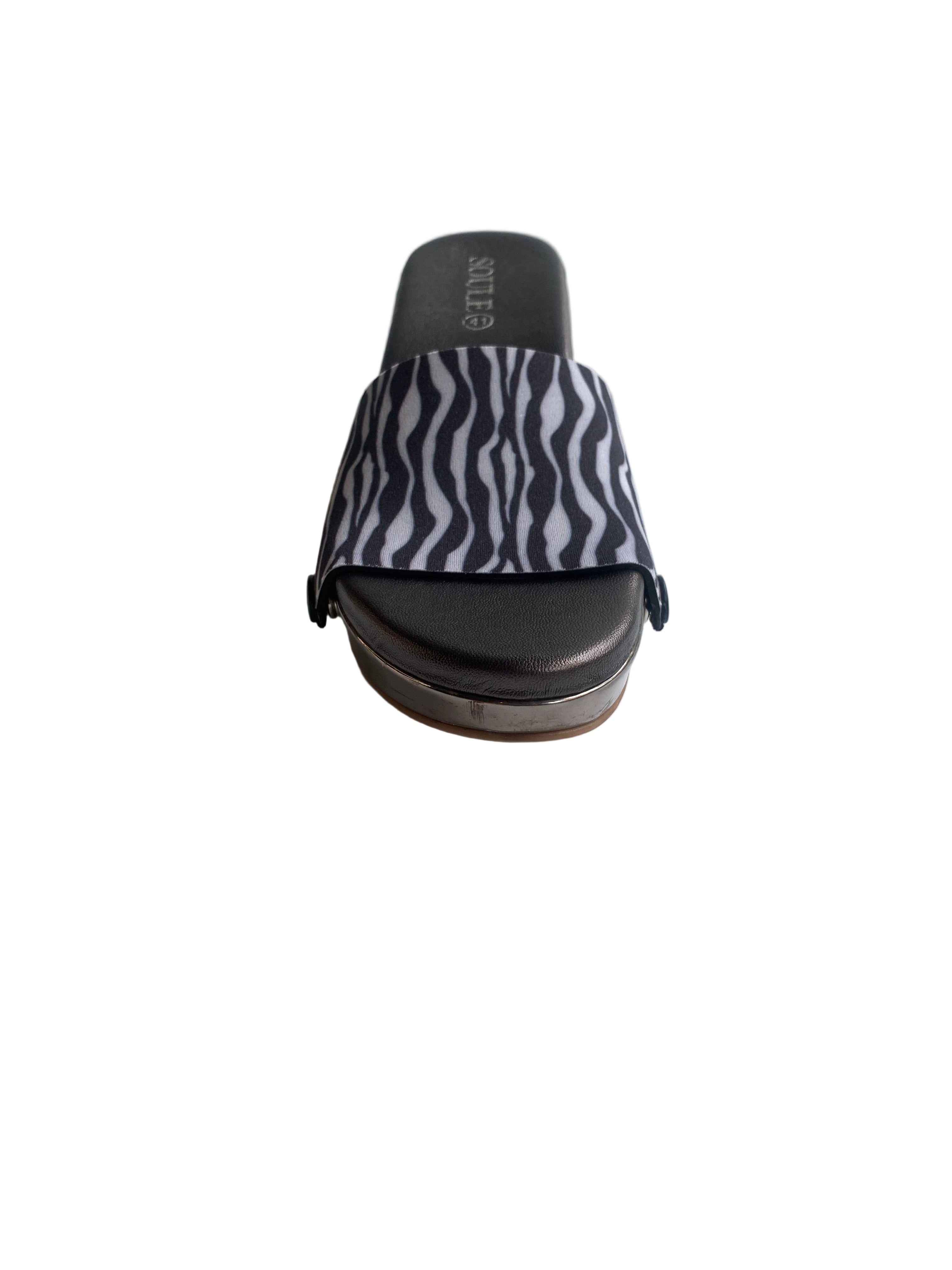 Zebra Elegance Women Shoes Strap