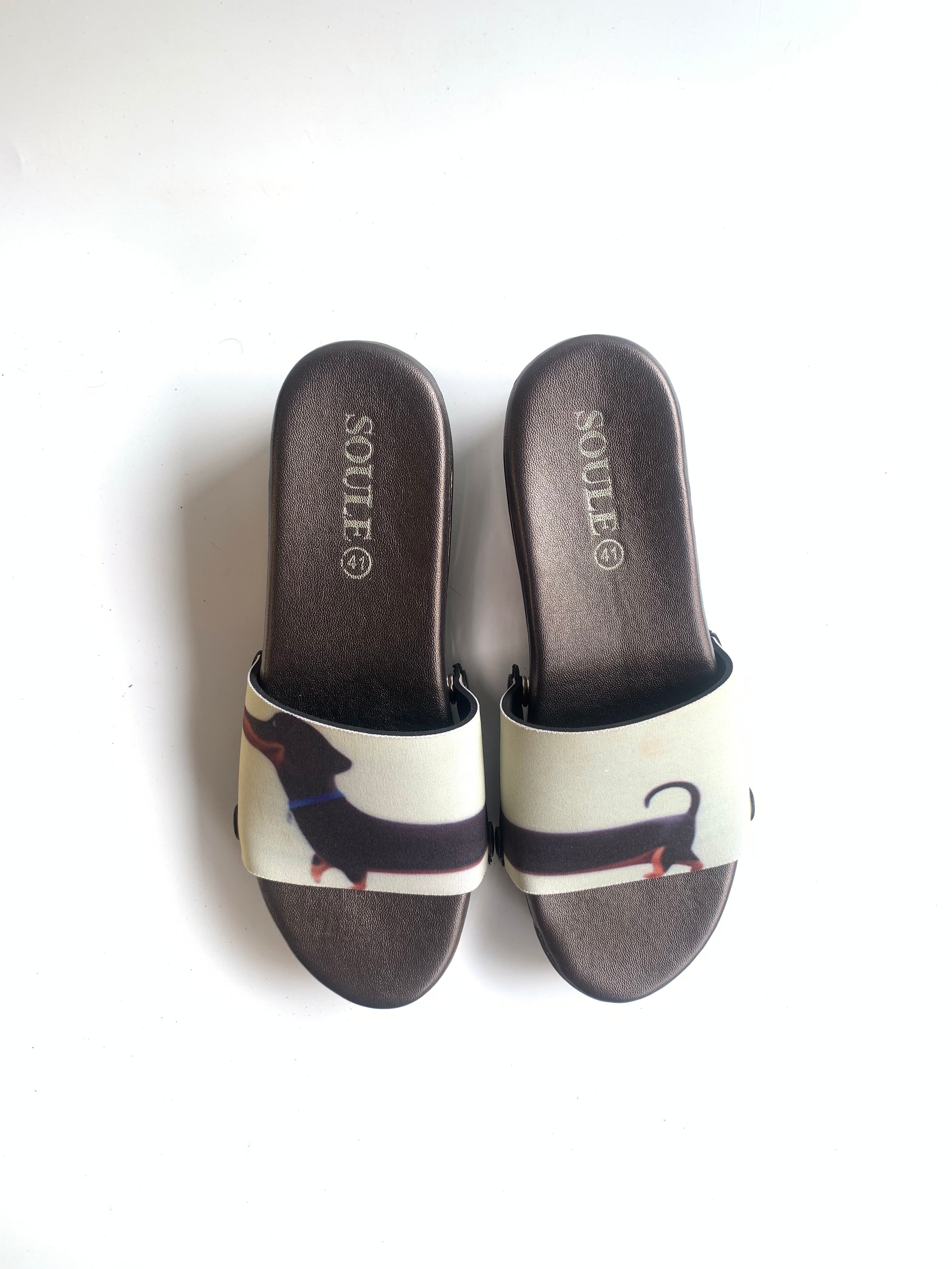 Adorable Dachshund Women Shoes Strap