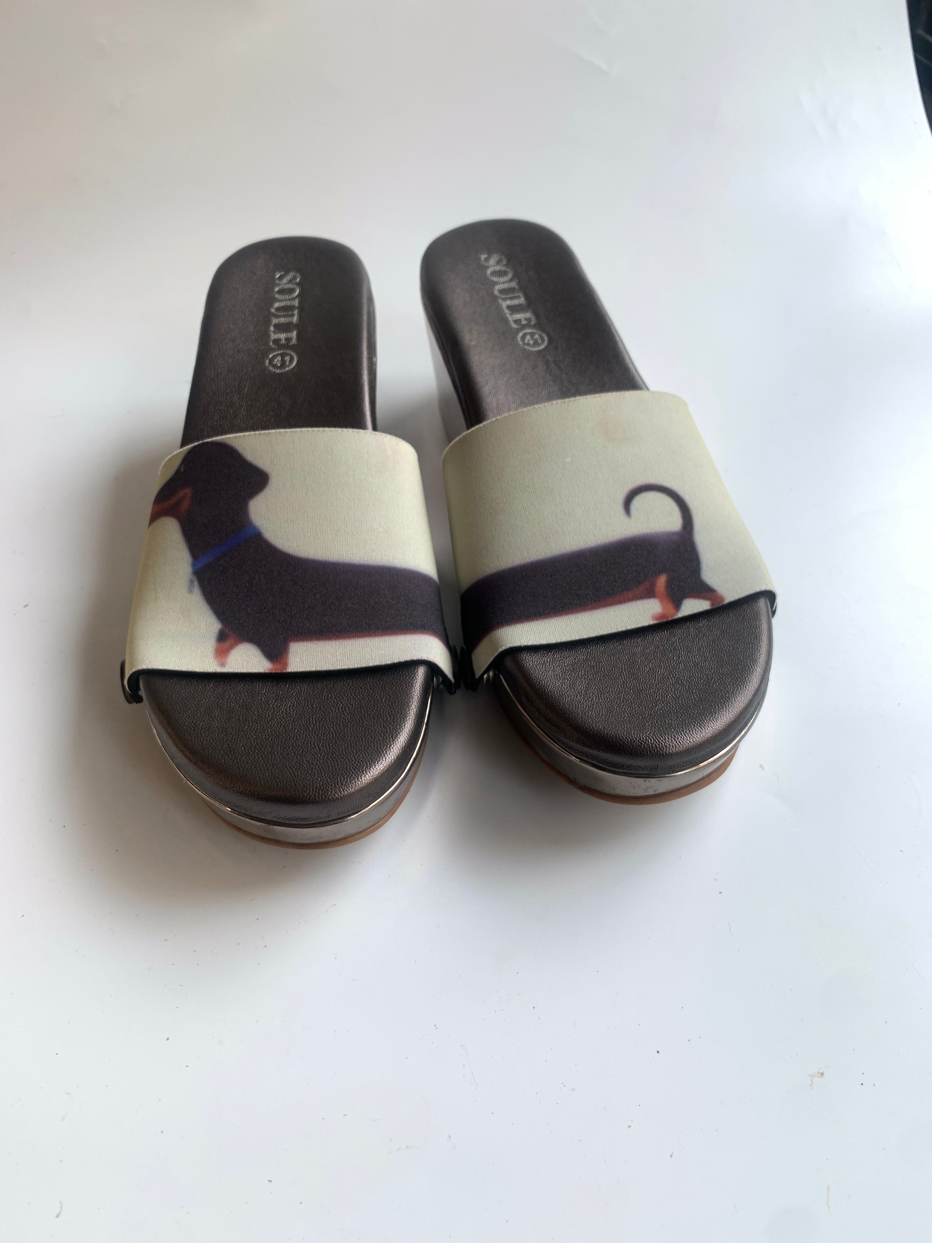 Adorable Dachshund Women Shoes Strap
