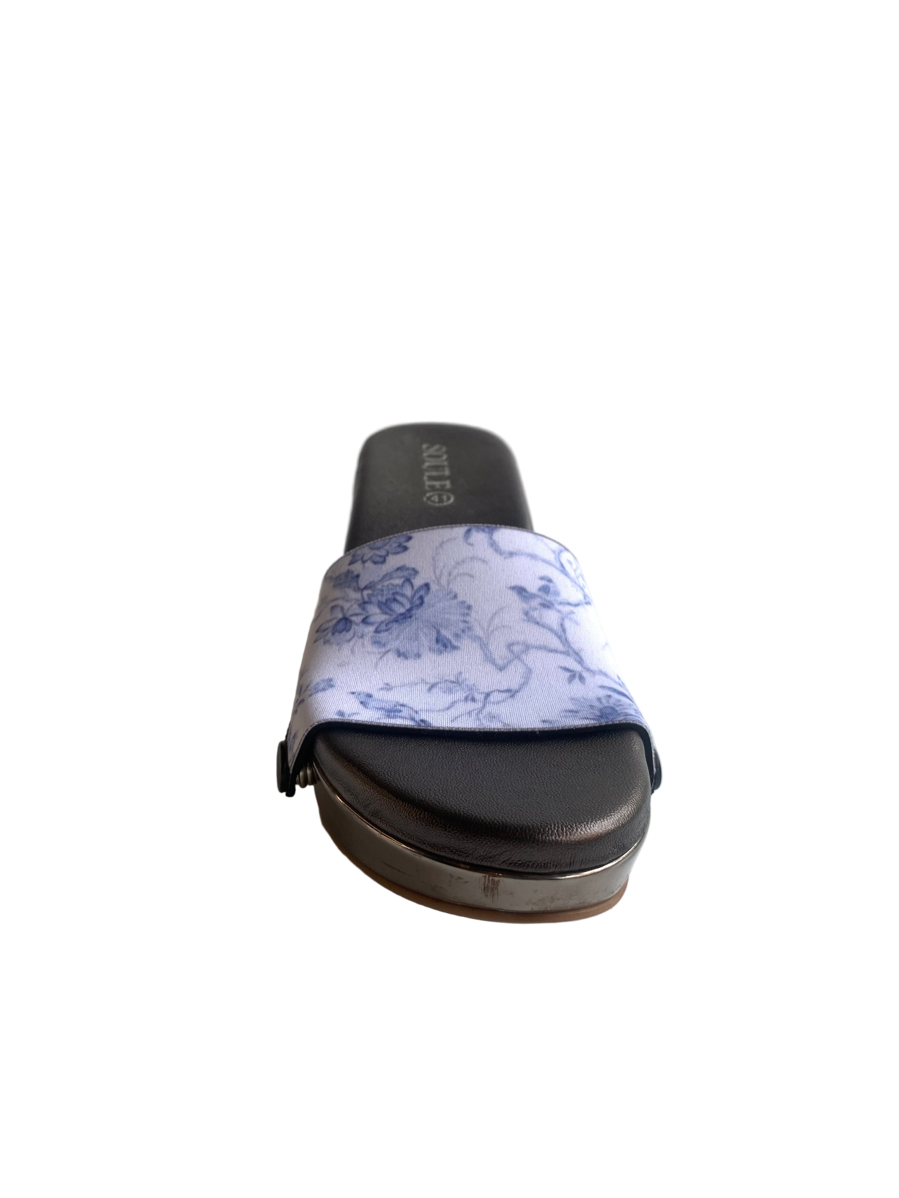 Classic Indigo Bloom Women Shoes Straps