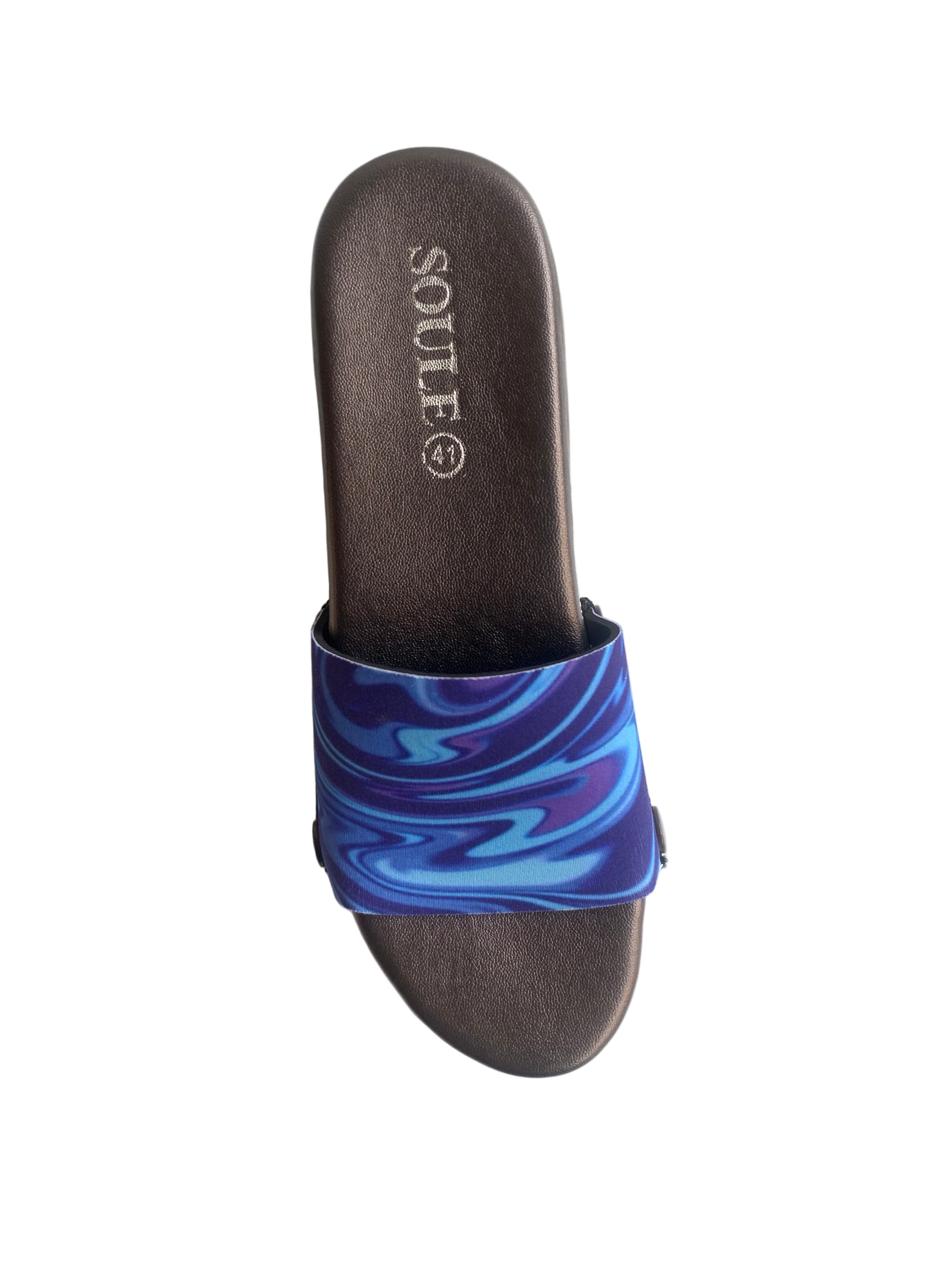 Whimsy of Fluid Art Women Shoes Strap