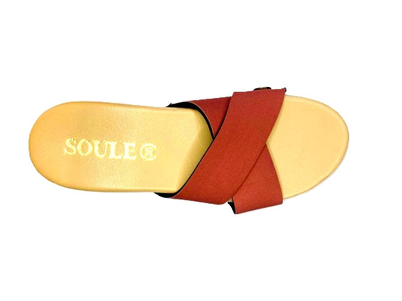 Maroon Criss Cross Strap