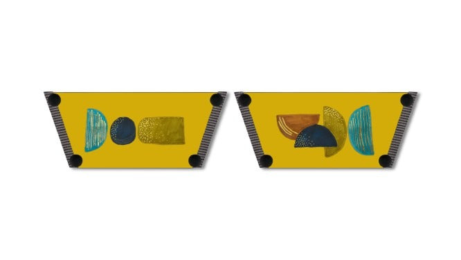 Playful Geometry Women Shoes Strap