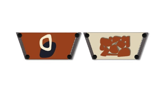 Earthy Modern Art Women Shoes Strap