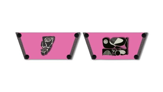 Abstract Bold and Modern Style Women Shoes Straps