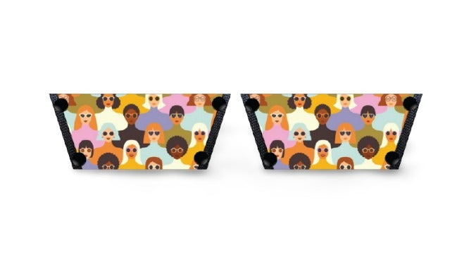 Diversity Modern Art Women Shoes Strap