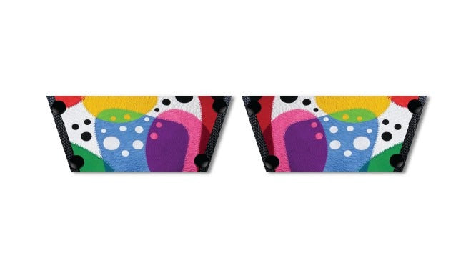 Vibrant Colourful Modern Art Women Shoes Strap