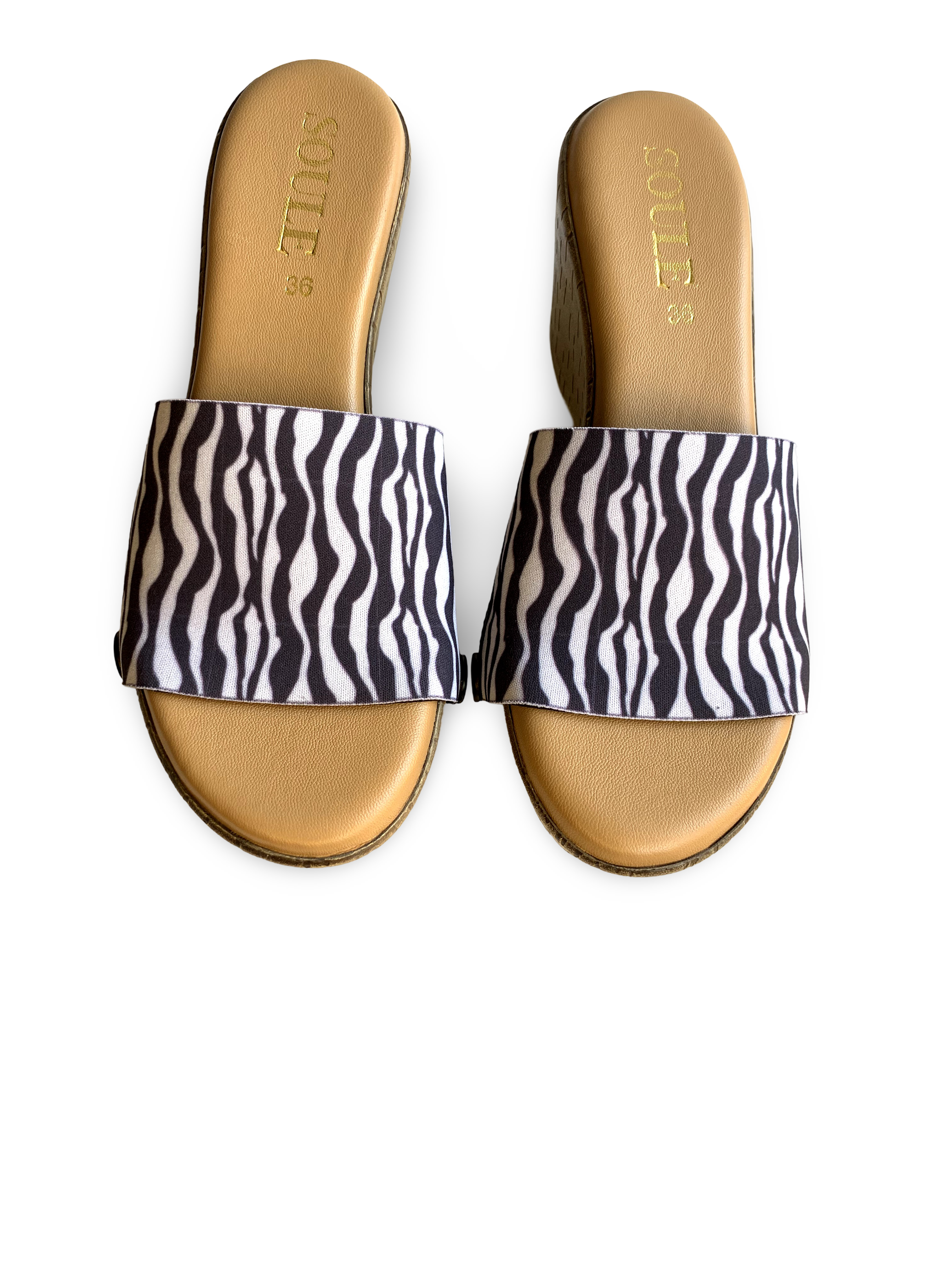 Zebra Elegance Women Shoes Strap