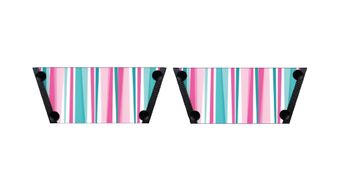 Cotton Candy Chevron Women Shoes Straps