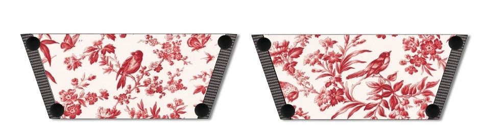 Red Toile Charm Women Shoes Strap