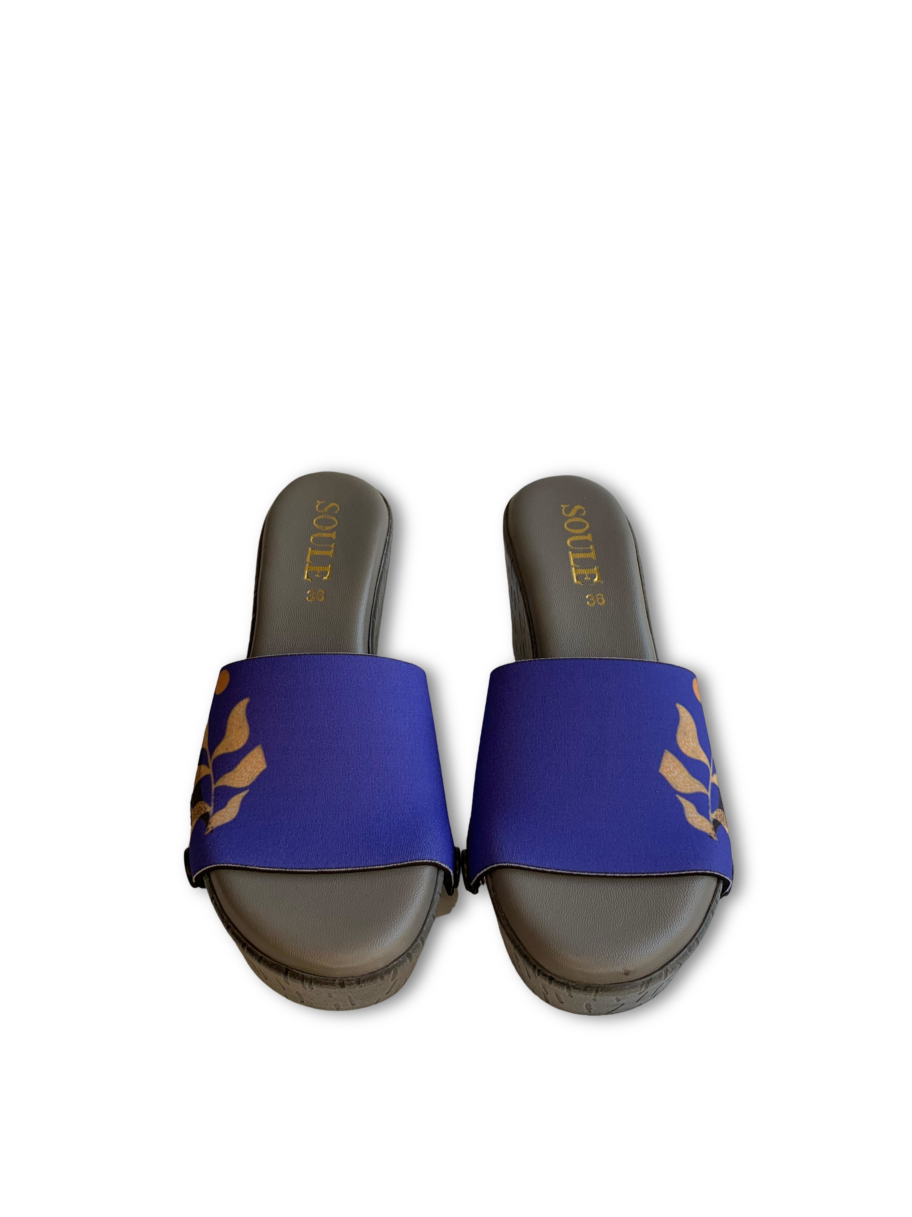 Golden leaf Women Shoes Strap