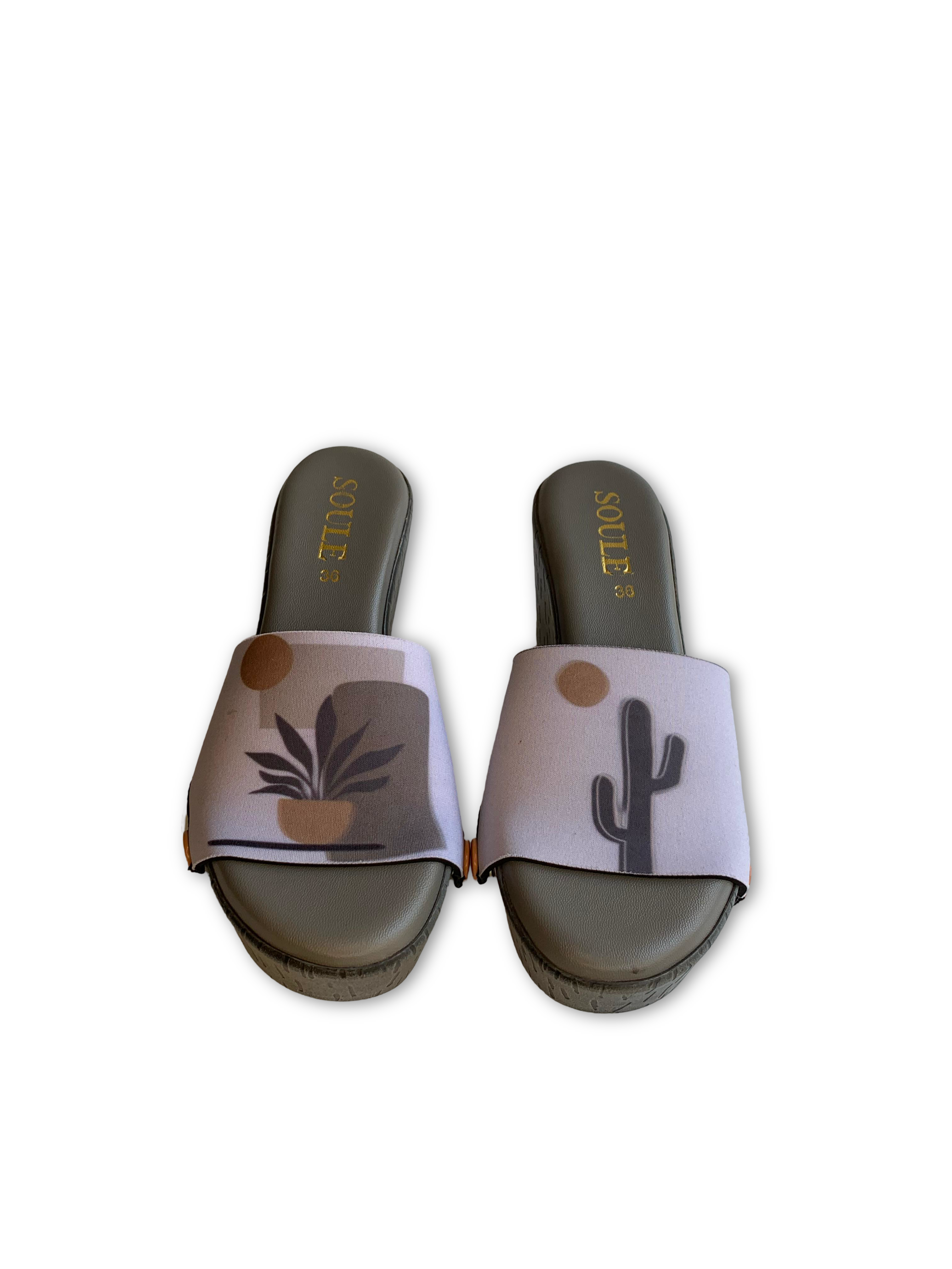 Desert Dream Modern Art Women Shoes Strap