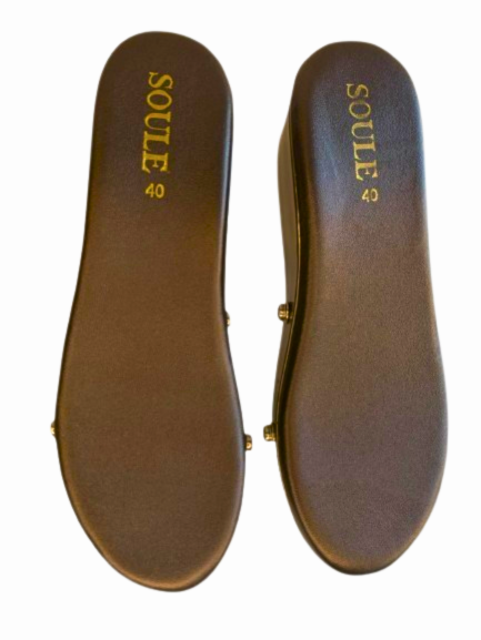 Turn heads + tread softly. The Gun Metal Sole — strong looks, sustainable roots