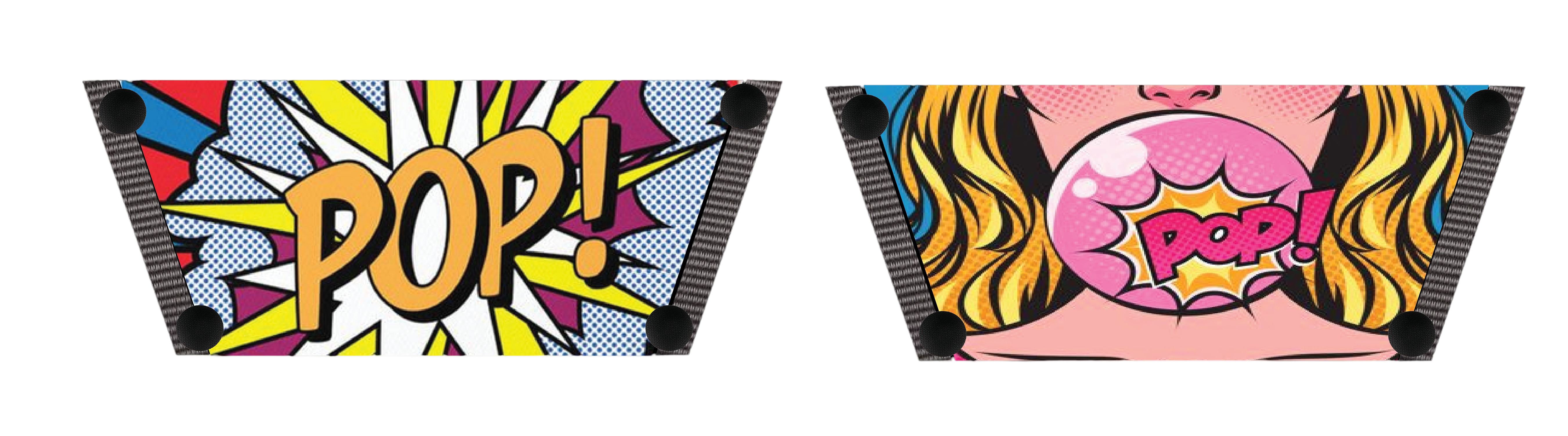 Pop Art Burst Women Shoes Strap